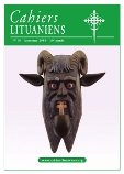 Cahiers Lituaniens N° 10 - Riauba