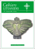 Cahiers Lituaniens N° 1 - Kisielis